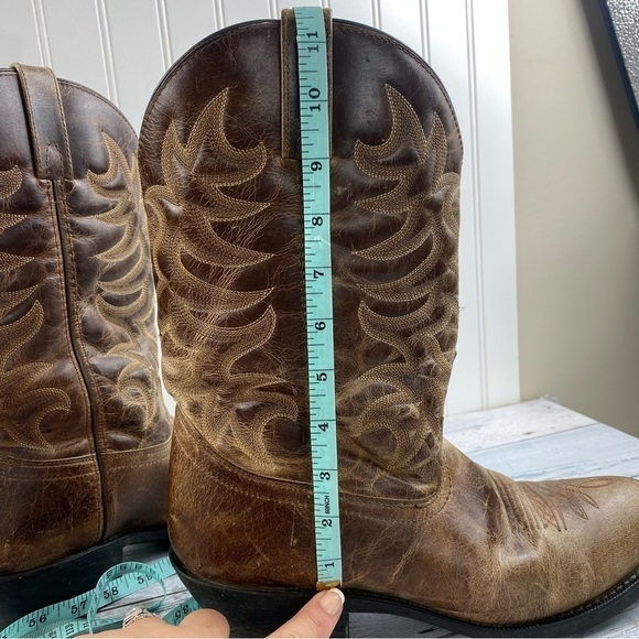 Laredo Men's (68384) 12" All Leather 2” Heel Classic Cowboy Western Boot 11.5EW - Picture 15 of 15